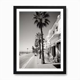 Marbella, Spain, Mediterranean Black And White Photography Analogue 3 Art Print