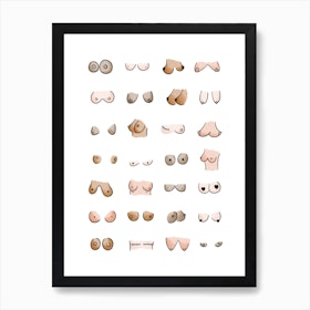 Boobs tits nude line art funny woman abstract breast drawing trendy poster  wall art home decor 2/10 Sticker by Mounir Khalfouf - Fine Art America