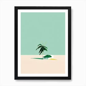 Little Corn Island Nicaragua Simplistic Tropical Destination Art Print