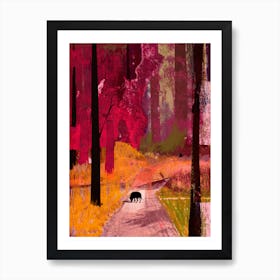 Black Dog Art Print