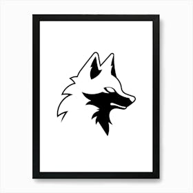 Fox Head Art Print