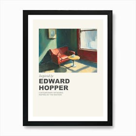Museum Poster Inspired By Edward Hopper 4 Art Print