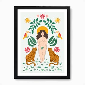 Jungle Goddess Art Print