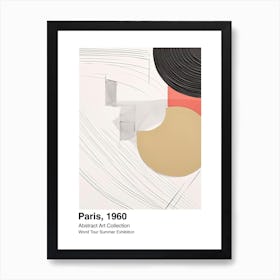 World Tour Exhibition, Abstract Art, Paris, 1960 9 Art Print