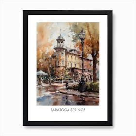 Saratoga Springs Watercolor 3travel Poster Art Print