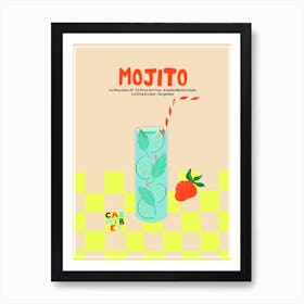 Cocktail collection - Mojito Art Print Art Print