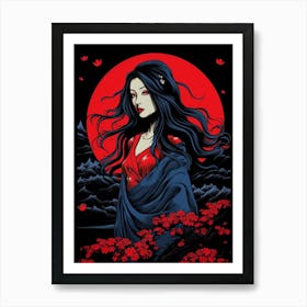 Samurai Girl 1 Art Print