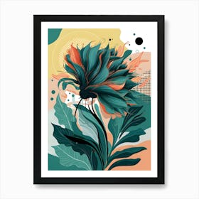 Abstract Flower Art Print