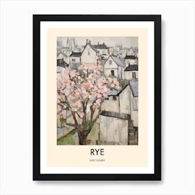 Rye (East Sussex) Painting 3 Travel Poster Art Print