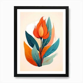 Illustration Of A Flower Art Print