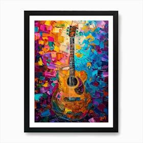 Guitar Painting Art Print