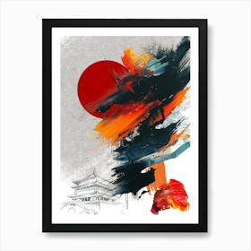 Japan Abstract Art Print