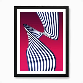 Abstract Striped Pattern Art Print