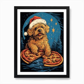 Santa Dog 1 Art Print