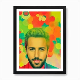 Pablo Alborán 2 Colourful Pop Art Art Print