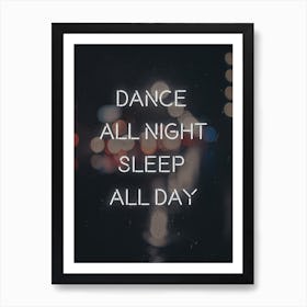 Dance All Day Art Print