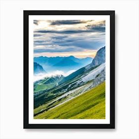 Dolomites At Sunrise Art Print