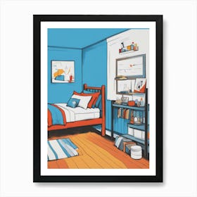 Boy'S Bedroom Art Print