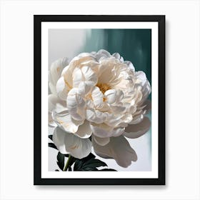 White Peony 1 Art Print