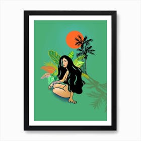 Tropical Paradise Nude Art Print