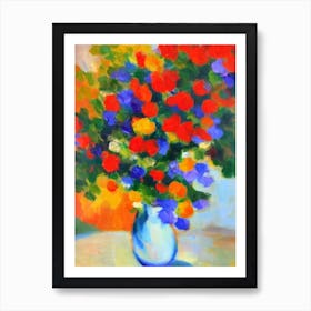 Blastomussa Matisse Inspired Flower Art Print