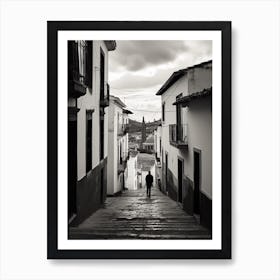 Cuenca, Spain, Black And White Analogue Photography 2 Art Print