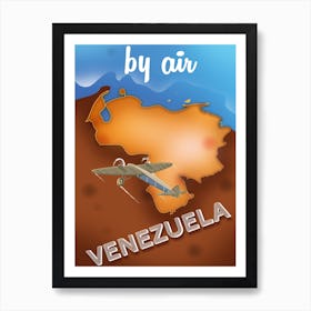By Air Venezuela Art Print