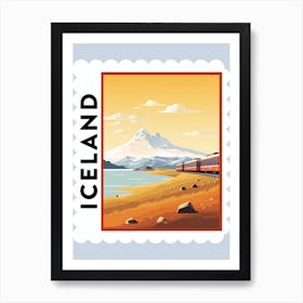 Iceland 6 Travel Stamp Poster Art Print