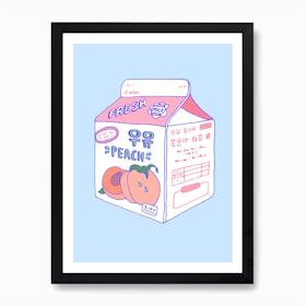 Peach Milk Art Print