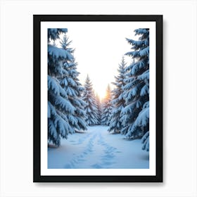 Winter Forest Art Print
