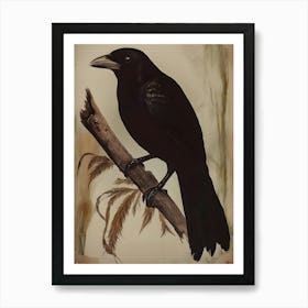 Dark Gothic Crow 8 Art Print