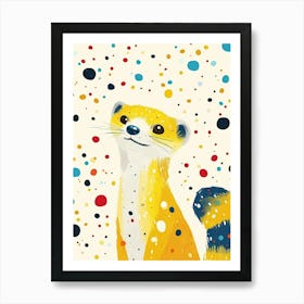 Yellow Ferret 1 Art Print