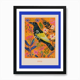 Spring Birds Poster Crow 3 Art Print