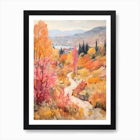 Autumn Gardens Painting Giardini Botanici Villa Taranto Italy 8 Art Print