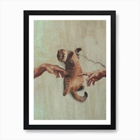 Touch Of A Kitty Art Print