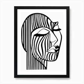 Zebra Head Art Print