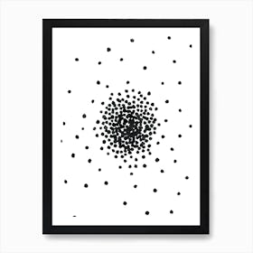 Black Dots Art Print