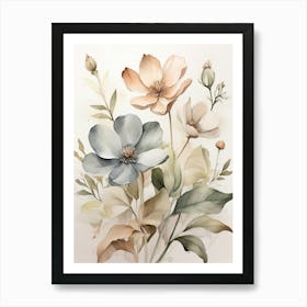 Watercolor Flowers 10 Art Print