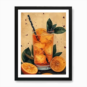 Orange Juice Cocktail 10 Art Print