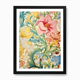 Floral Wallpaper 33 Art Print