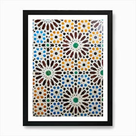 Moroccan zalij 3 Art Print