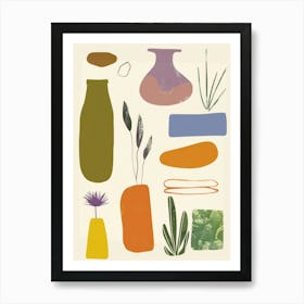 Cute Objects Abstract Collection 8 Art Print