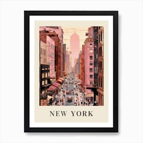 Vintage Travel Poster New York Art Print