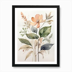 Watercolor Flowers 13 Art Print