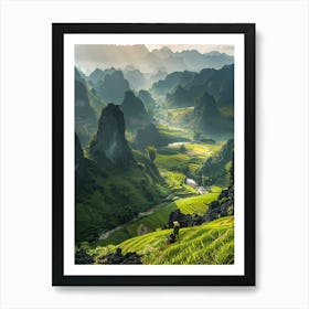 Rice Fields In Vietnam Art Print