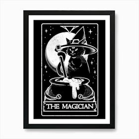 The Magician - Cute Witch Cat Gift Art Print