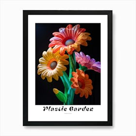 Bright Inflatable Flowers Poster Gerbera Daisy 1 Art Print