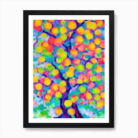 Bradford Pear tree Abstract Block Colour Art Print