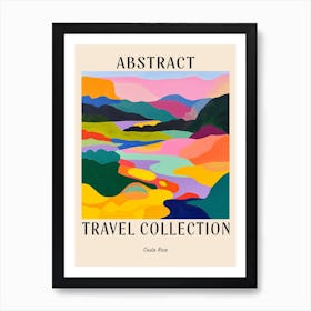 Abstract Travel Collection Poster Costa Rica 2 Art Print