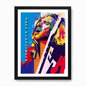 John Frusciante Pop Art WPAP Art Print